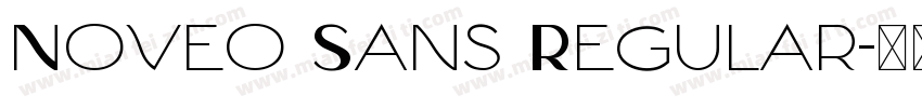 Noveo Sans Regular字体转换